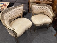 Pair French settees