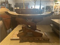 Carved bench from Ghana