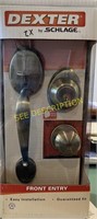 Dexter Entry Handle Set Antique Brass