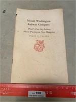Mount Washington Railway Company Book