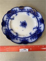 Antique Flow Blue Plate
