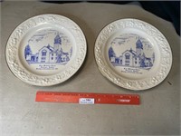 2- First Methodist Church Vincennes Plates