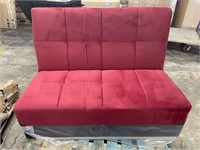 Upholstered Couch With Storage Burgundy
