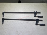 Two 24" bar clamps