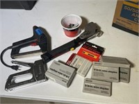 Lot of staplers with staples