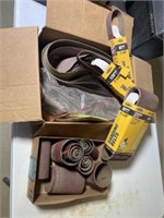 2 boxes Of sanding belts