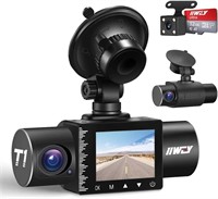 iiwey Dash Cam Front Rear and Inside 1080P