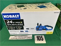 KOBALT 24V MAX BRUSHLESS CHAINSAW W/BATT & CHG