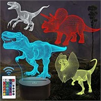 Fullosun 3D Lamp Dinosaurs 4 Pack