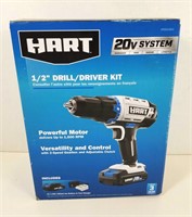 NEW: Hart 1/2" Drill/ Driver Set