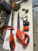 Black & Decker cordless weedeater and blower with