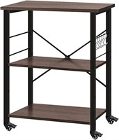 3 Tier Kitchen Utility Rack with Wheels