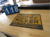 THE CONDE MILKER EMBOSSED SIGN