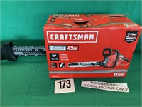 CRAFTSMAN 18" GAS POWERED CHAINSAW LIKE NEW