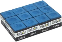 Blackcell Box of 12 Blue Cubes of Pool Cue Chalk