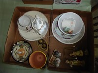 Dishes & decor - 2 boxes