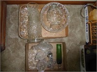 Glass items - 2 boxes