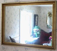 Large gold wall mirror