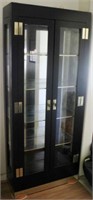 Asian style 2 door curio cabinet