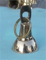 Solid Brass 2" Bell On Key Ring