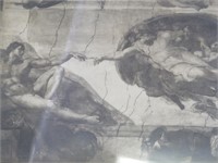 "The Creation of Adam" Framed Print 10x8"