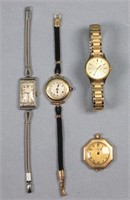 (3) Gold Ladies Watches + Seiko