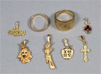Group of 14K Gold Jewelry 16.8 Grams