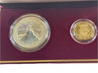 1988 US Olympic Silver & Gold Coin Set