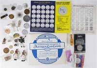 Vintage Car Coins, Advertisement, Sports and Other