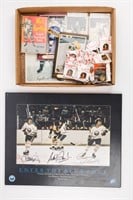 Hockey Postcards, Pinbacks, & More