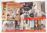 Life Magazines with Baseball Player Covers