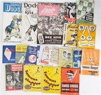 Vintage Baseball Yearbooks & Ephemera