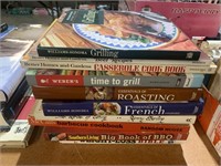 STACK OF COOK BOOKS
