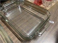 2 GLASS BAKING DISHES 8X11