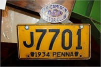 Auto club badges and plate toppers
