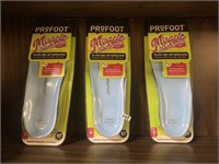 3 PAIRS OF PROFOOT INSOLES