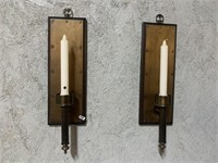 2 WALL CANDLE HOLDERS