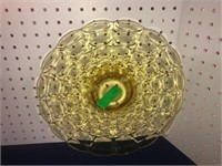 Yellow Glass Seving Plate