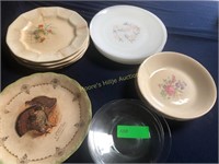 Assorted Old Plates, Bowls