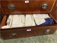 Drawer full of assorted table linens