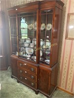 Fancher Furniture Mahogany China Cabinet