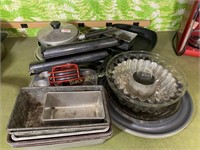 Group of assorted baking and cookware