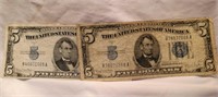 1934 $5 Silver Certificates