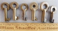 Brass Railroad Keys