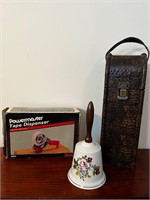 Tape dispenser bell wooden wine carrier