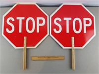 Double Sided Stop Signs