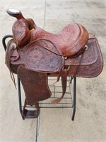 15" Circle Y Trophy Horse Saddle 1963
