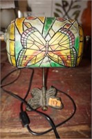Small Stain glass butterfly lamp