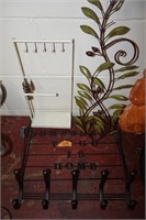 Lot of misc items jewelry stand, coat