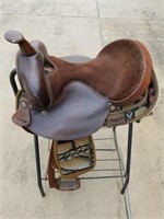 15" Barrel Synthetic Horse Saddle